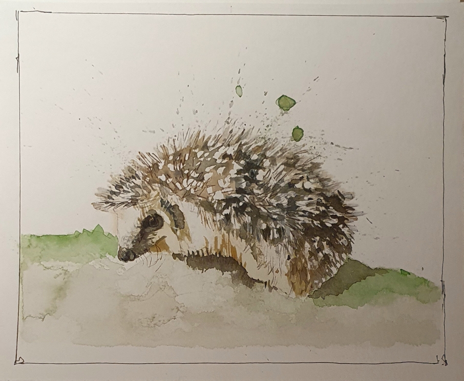 Igel auf Bütte 