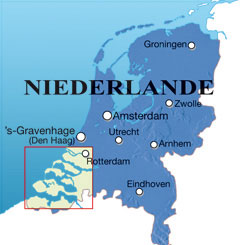 Karte von Zeeland