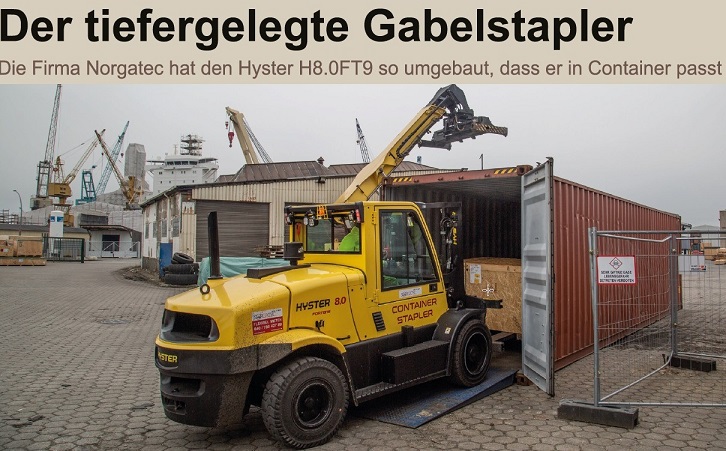 containerfähiger Schwerlaststapler 8-9to mieten - deutschlandweit