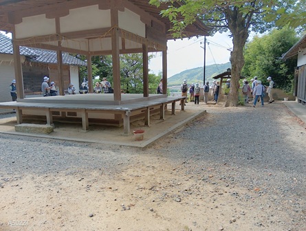 写真３．走田神社　本殿から