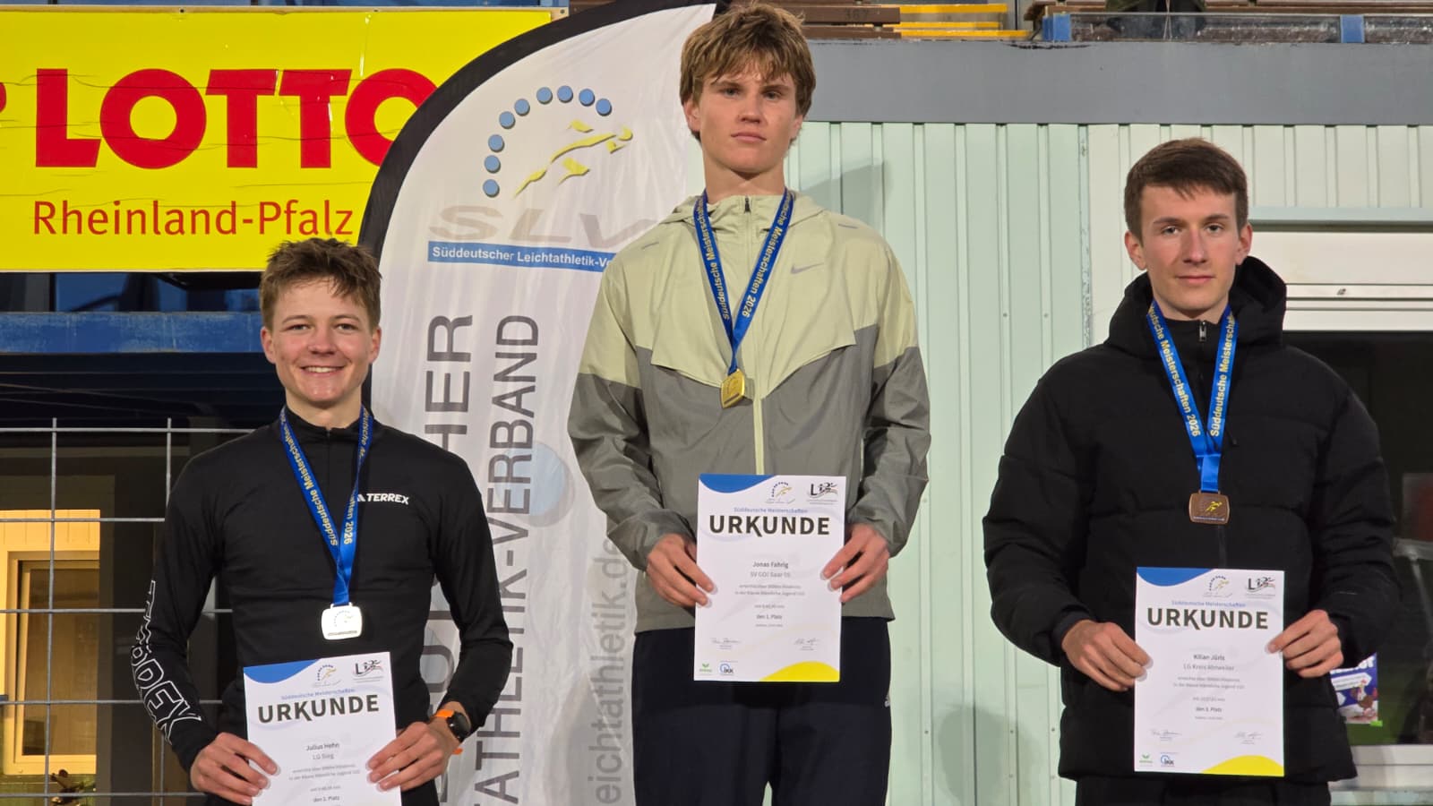 Julius Hehn wird Süddeutscher Vizemeister über 3.000 Meter Hindernis