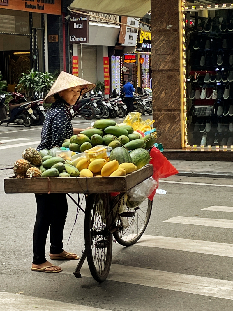 Obstverkäuferin in Vietnam