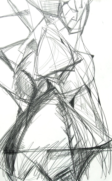 Netzwerk  |  Zeichnung  |  Graphit auf Karton  |  70 x 100  |  2010