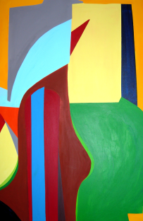 Analyse Illusion und Objekt (4)  |  80 x 120  |  Acryl auf Leinwand  |  2004