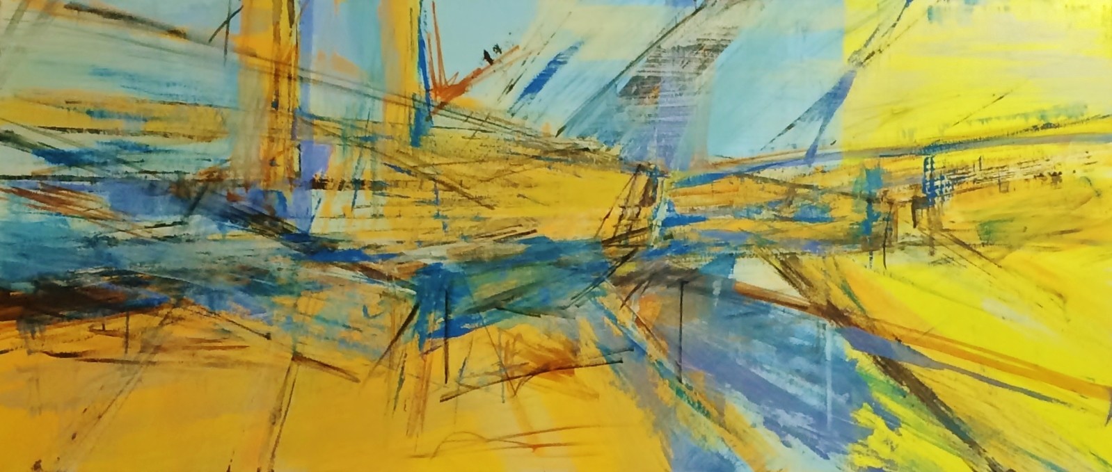 Brücke  |  180 x 80  |  Acryl auf Leinwand  |  2015