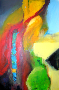 Analyse Illusion und Objekt (1)  |  80 x 120  |  Acryl auf Leinwand  |  2004