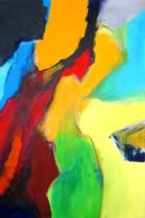 Analyse Illusion und Objekt (2)  |  80 x 120  |  Acryl auf Leinwand  |  2004