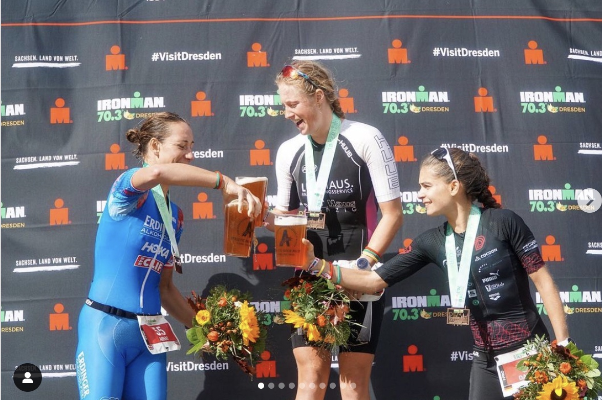 Caroline Pohle gewinnt den IRONMAN 70.3 in Dresden