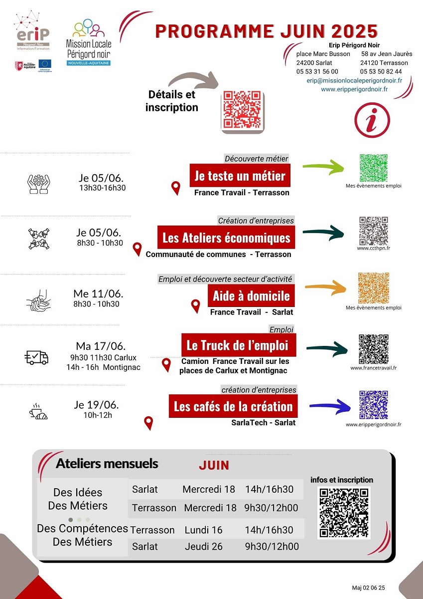 Le Programme de juin