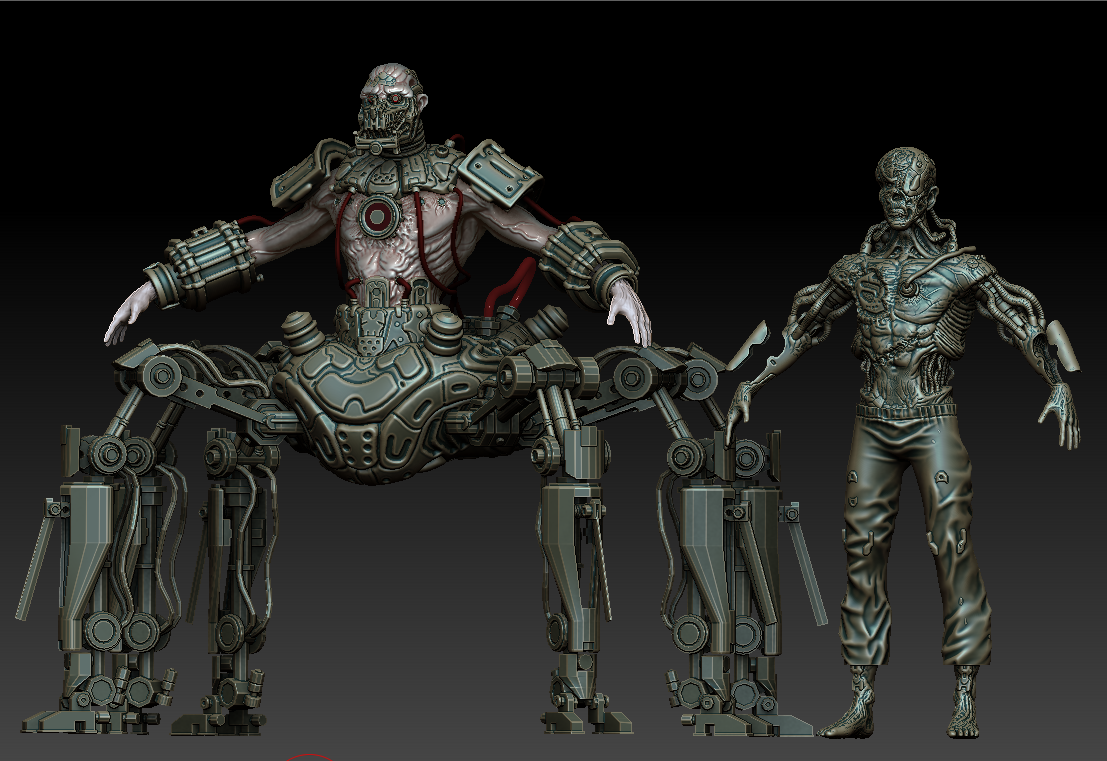 Devlog 04 - Characters - Cyborg Zombies