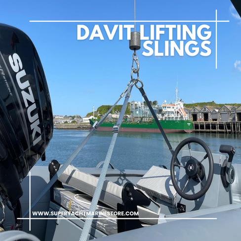 Dinghy / Tender Davit lifting slings www.superyachtpwc.com