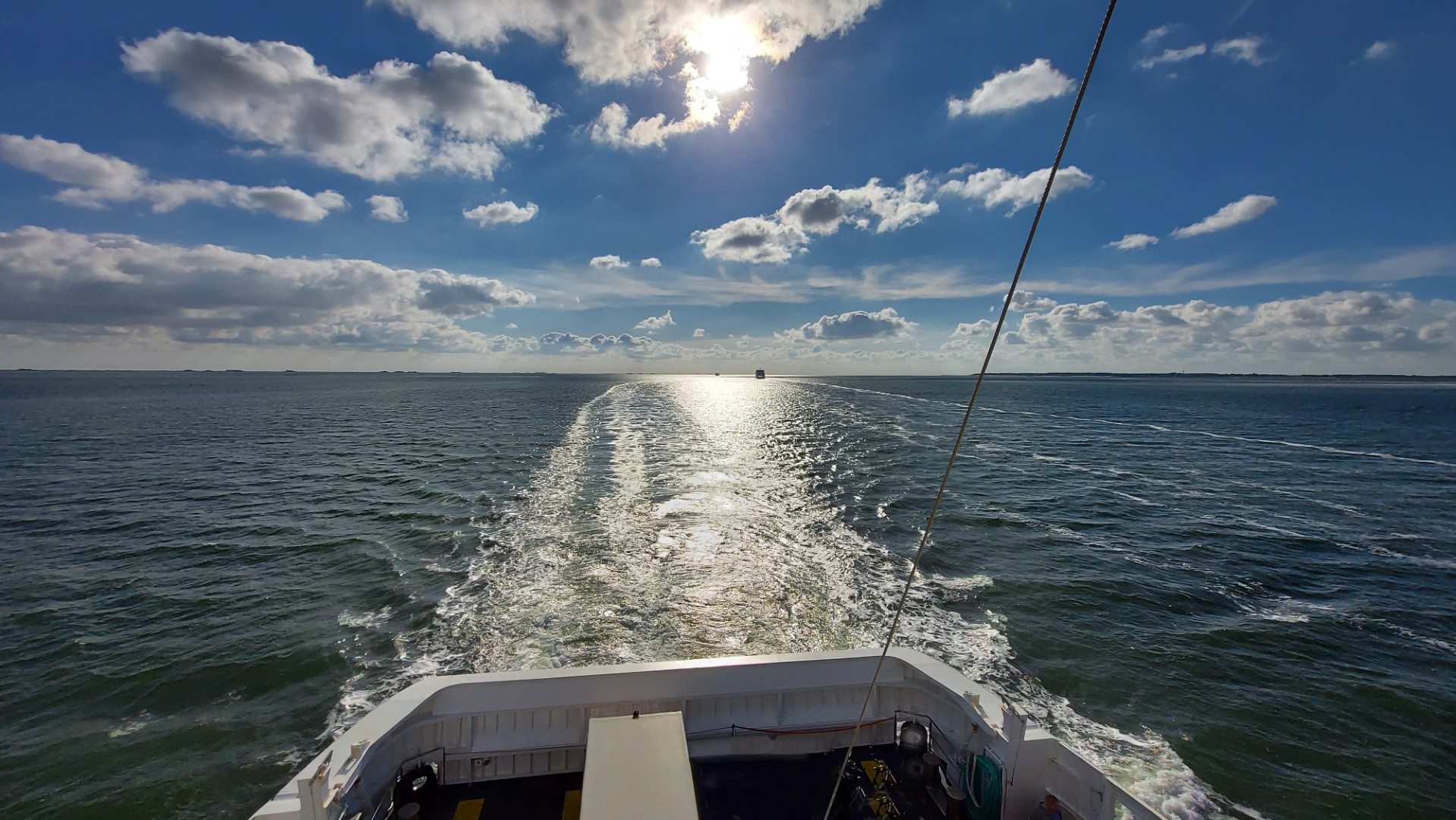 Fahrt von Wyk auf Föhr nach Dagebüll - Nordsee