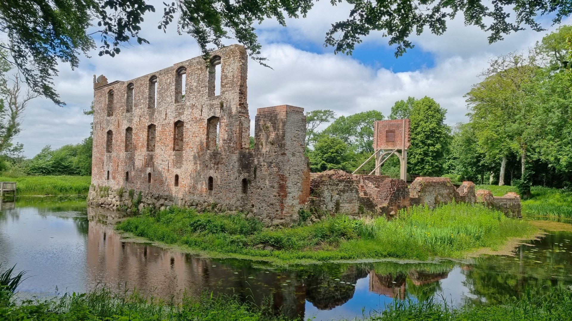 Trøjborg - Ruine eines Wasserschlosses bei Visby/Dänemark