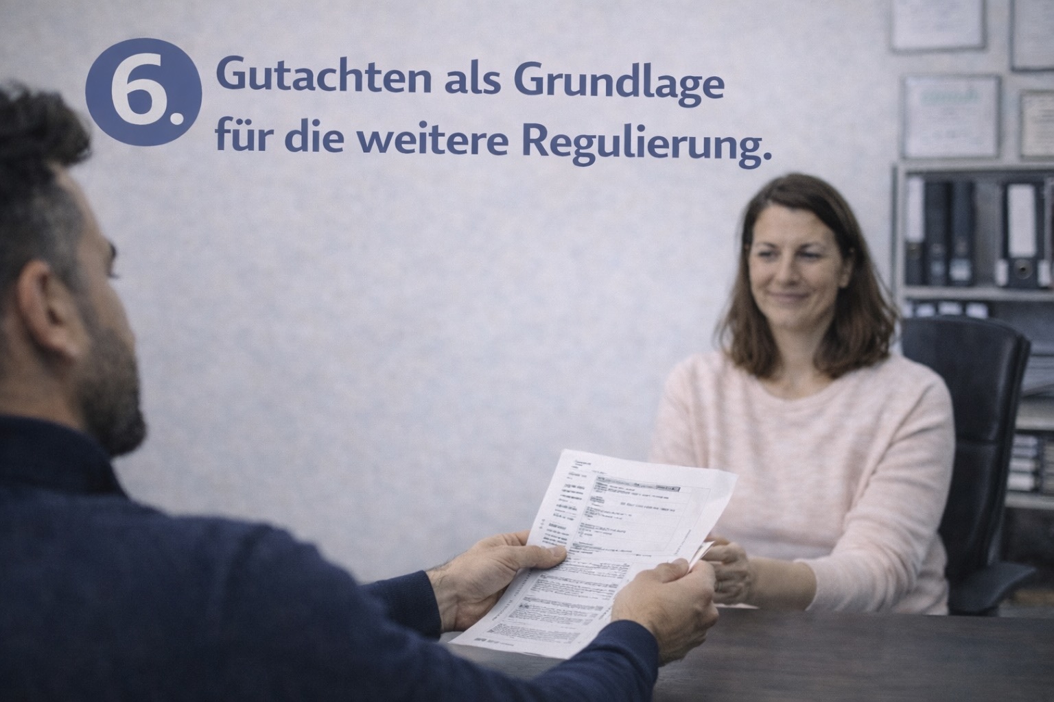 Übergabe des Gutachtens 