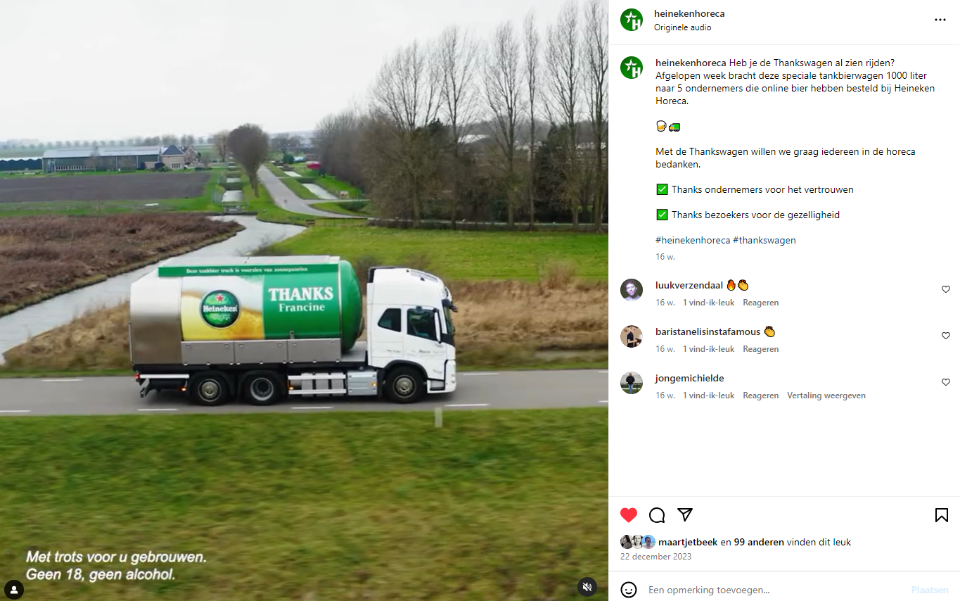 social media Heineken 
