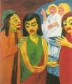Femmes à l'enterrement 1911-1912