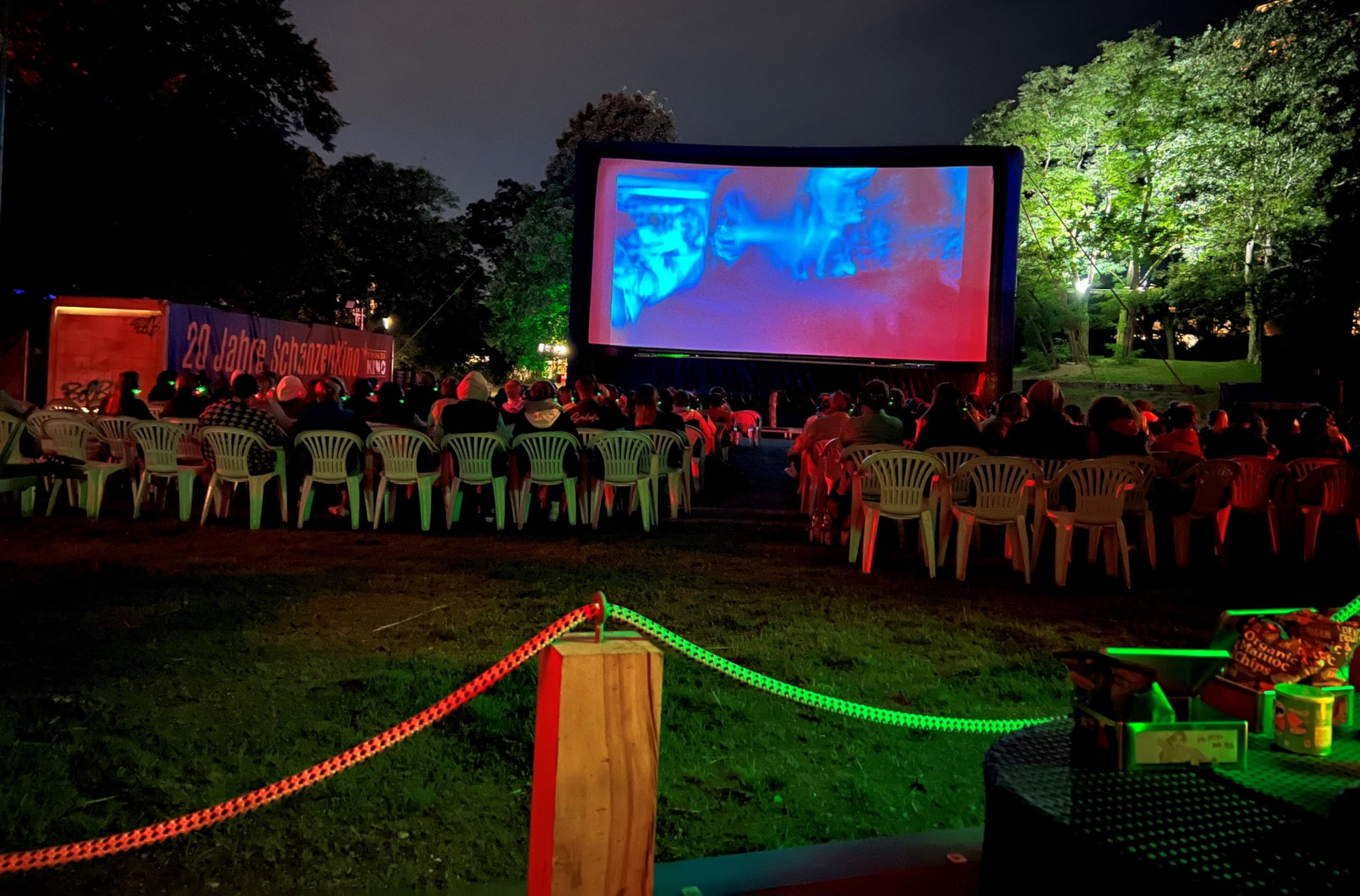 Blick aus der VIP-Lounge Kino 2