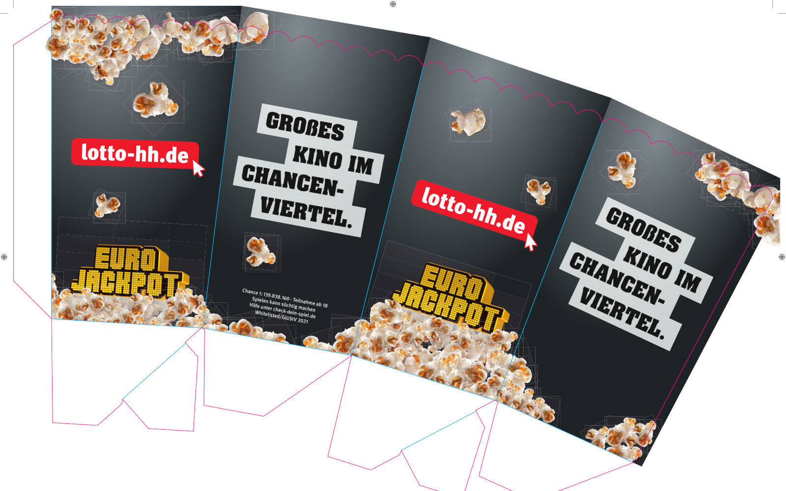 Popcorn-Promotion Druckvorlage