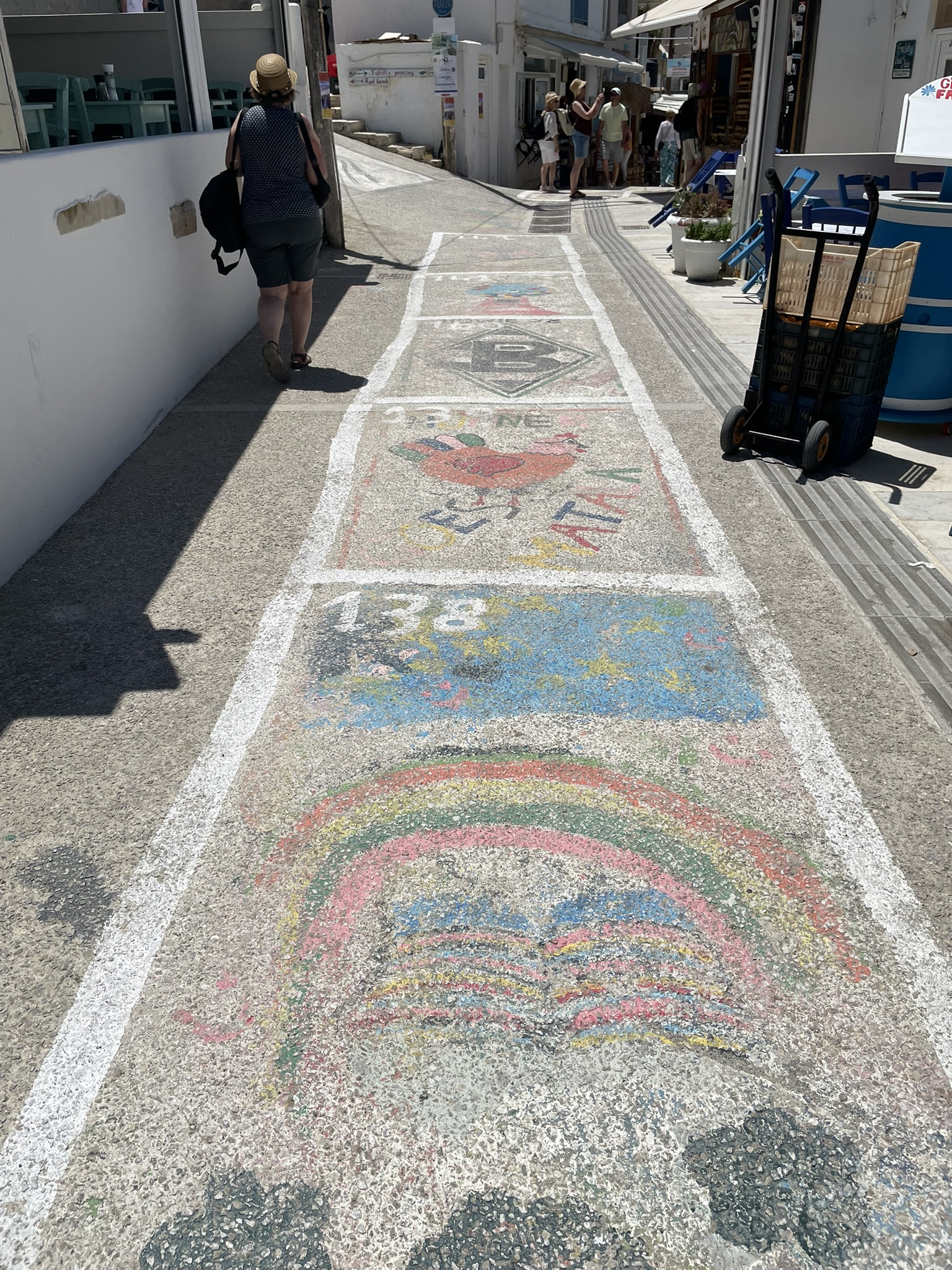 Die einzigartige Straßenbemalung