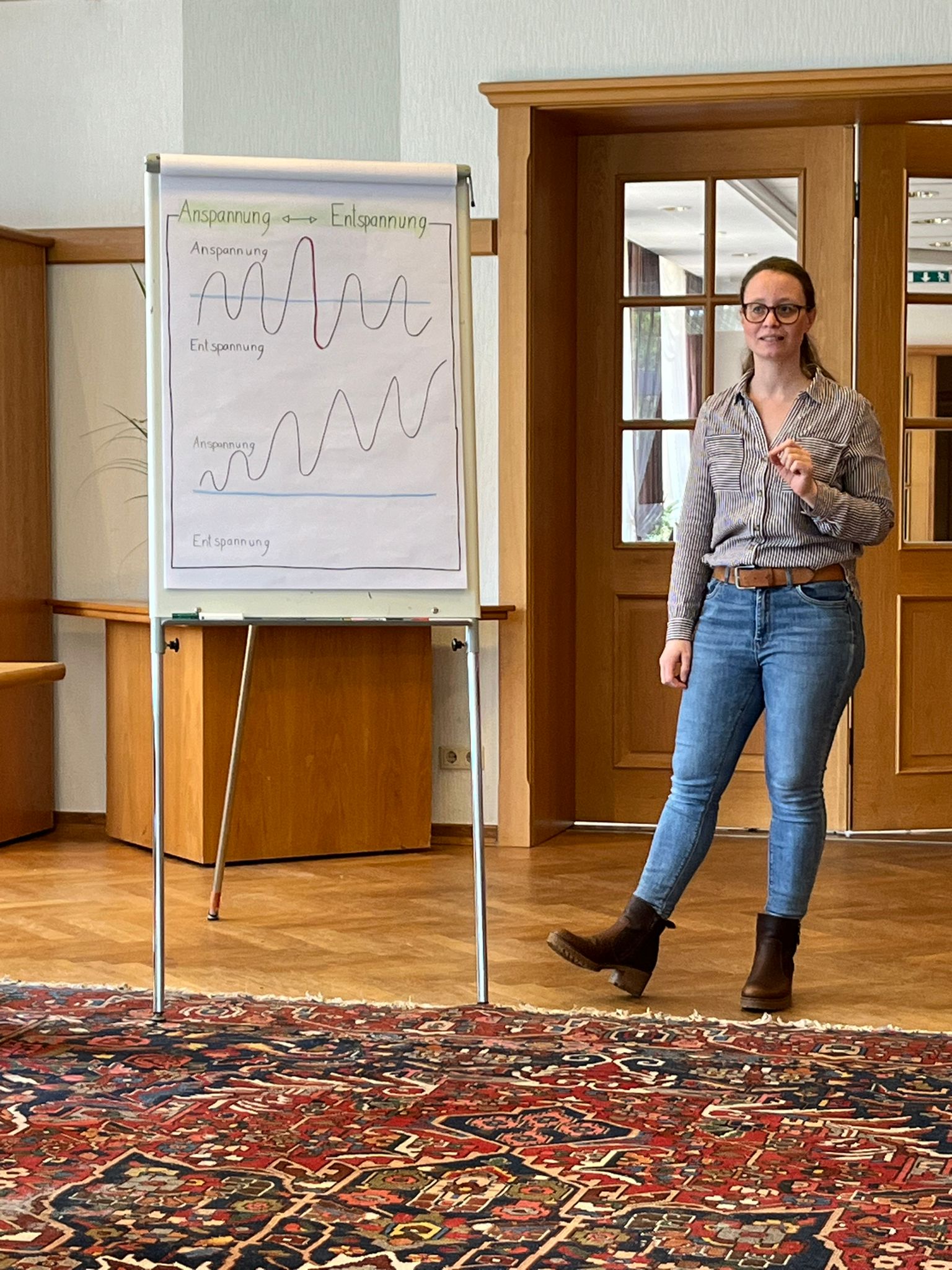 Katharina Gathmann stellte den Körper in den Vordergrund