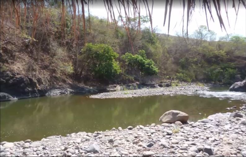 El rio sumpul, zona antes de la mini-catarata