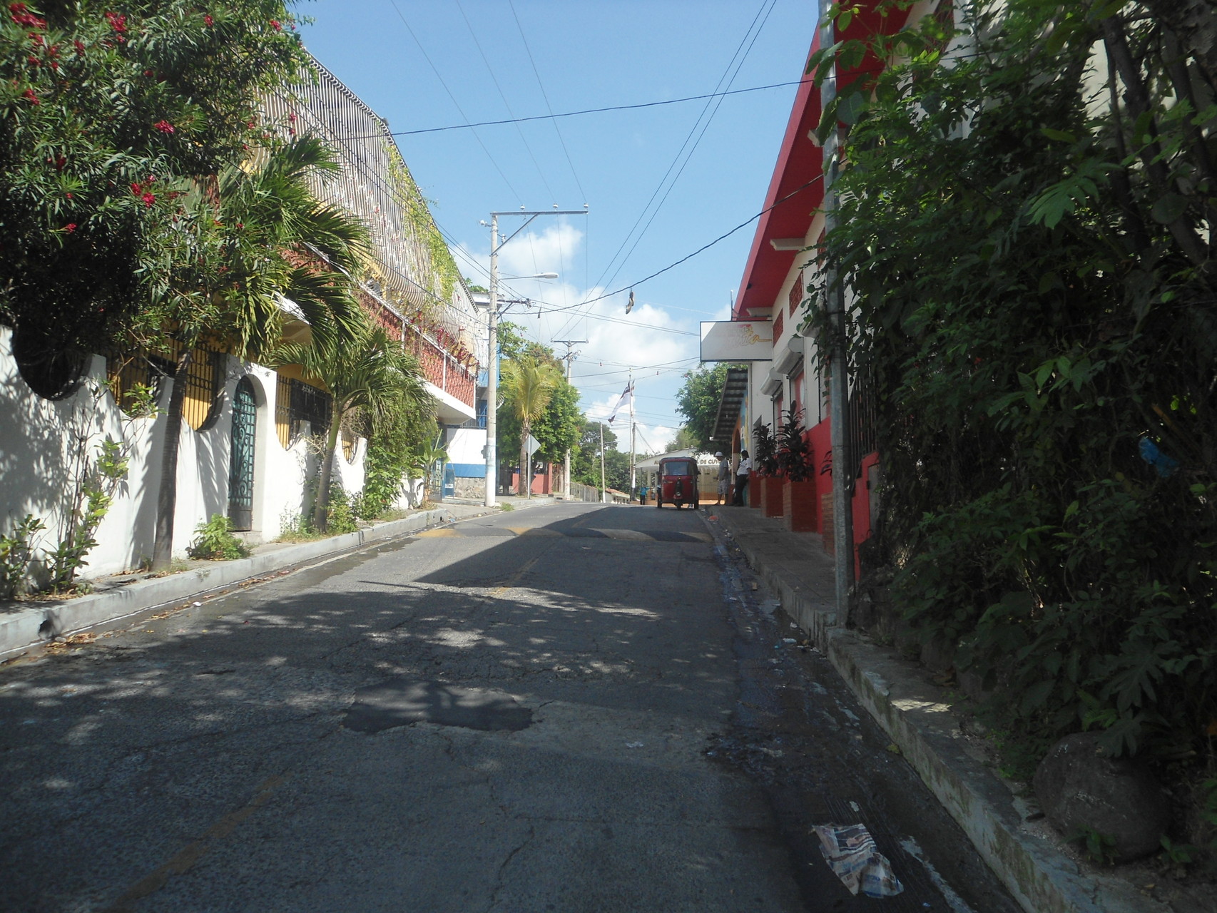 Hermosa calle en el centro de la ciudad.