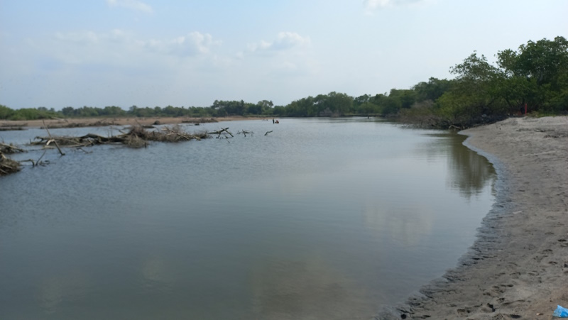 Desembocadura del rio Jiboa