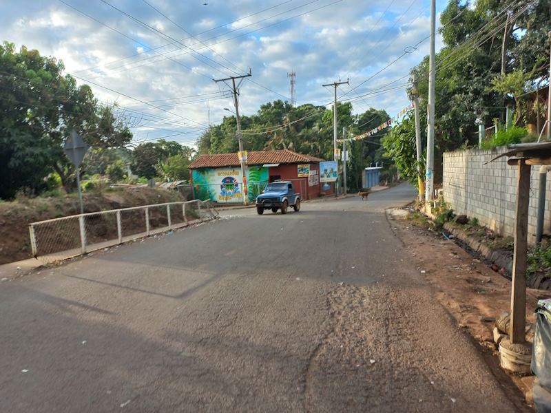 Una calle típica de Caluco