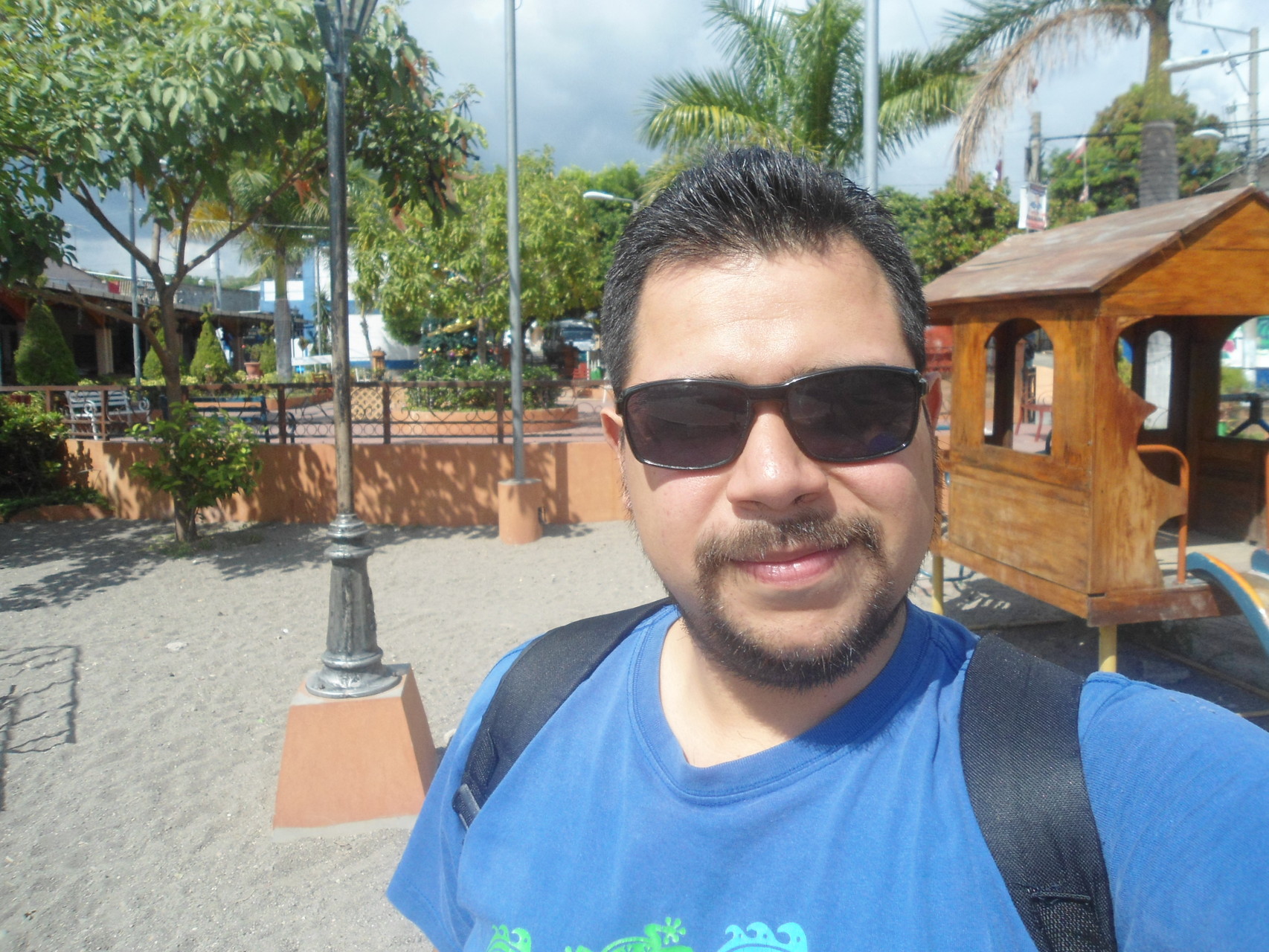 Disfrutando del sol en el parque
