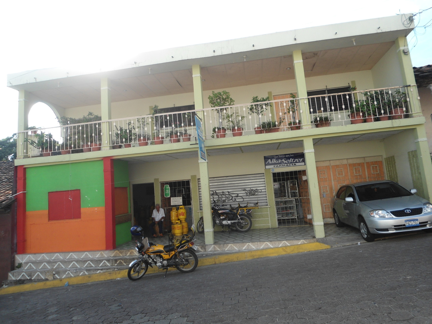 Algunas casas del centro de Olocuilta