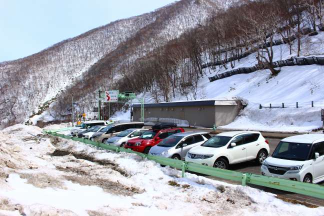 野塚トンネル十勝側駐車帯