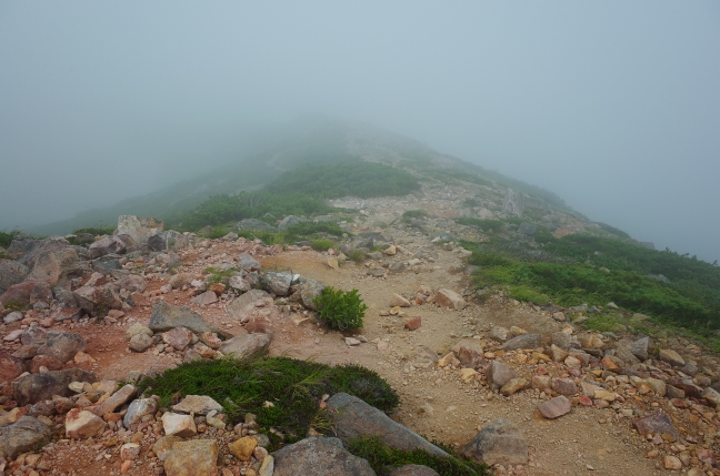 イワオヌプリで富士登山の練習会