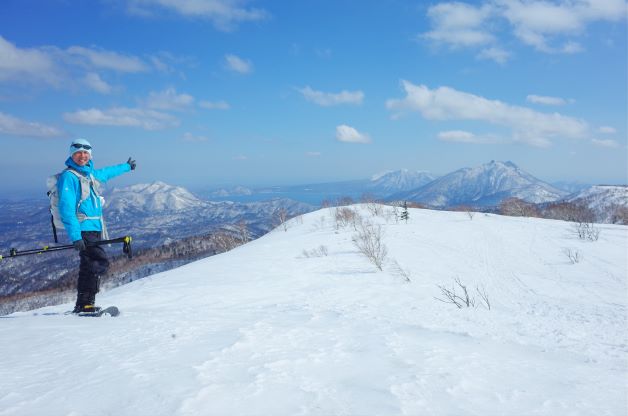 狭薄山と空沼岳の雪山ハイク｜ついでに達麻頭にも（4月上旬）