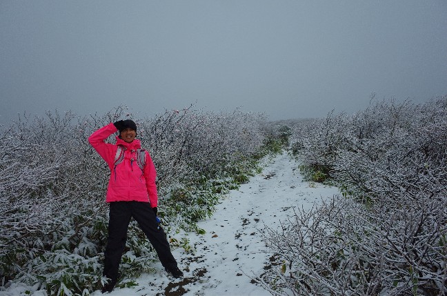 栗駒山に紅葉を楽しみにやって来たけれど、やっぱり雪だった件