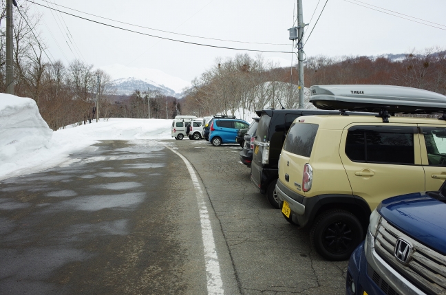 月山除雪終点