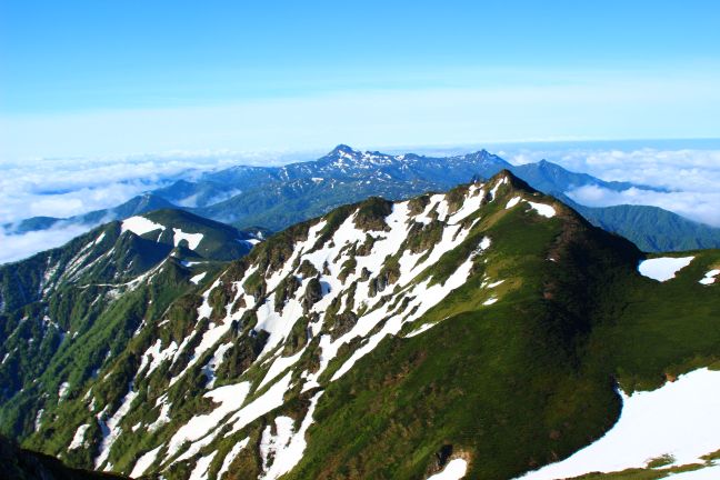 芦別岳山頂