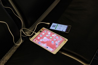 充電中