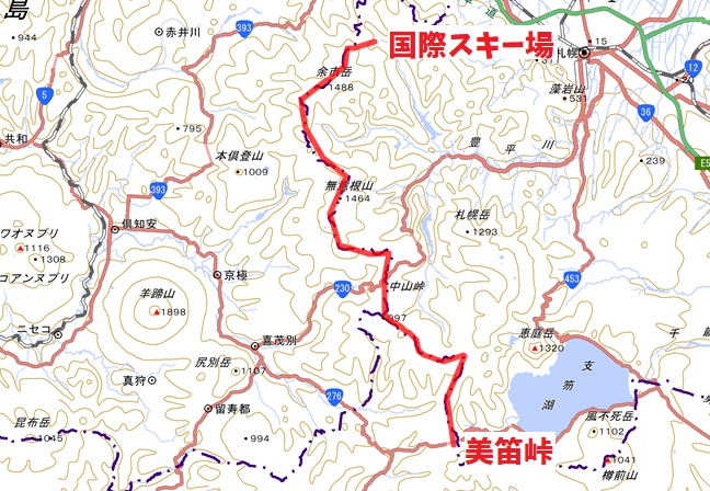 札幌の稜線