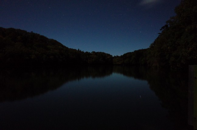 深夜の阿寒湖