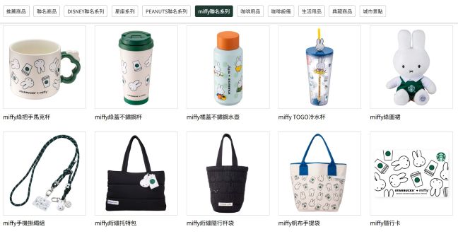 スターバックス台湾×miffy