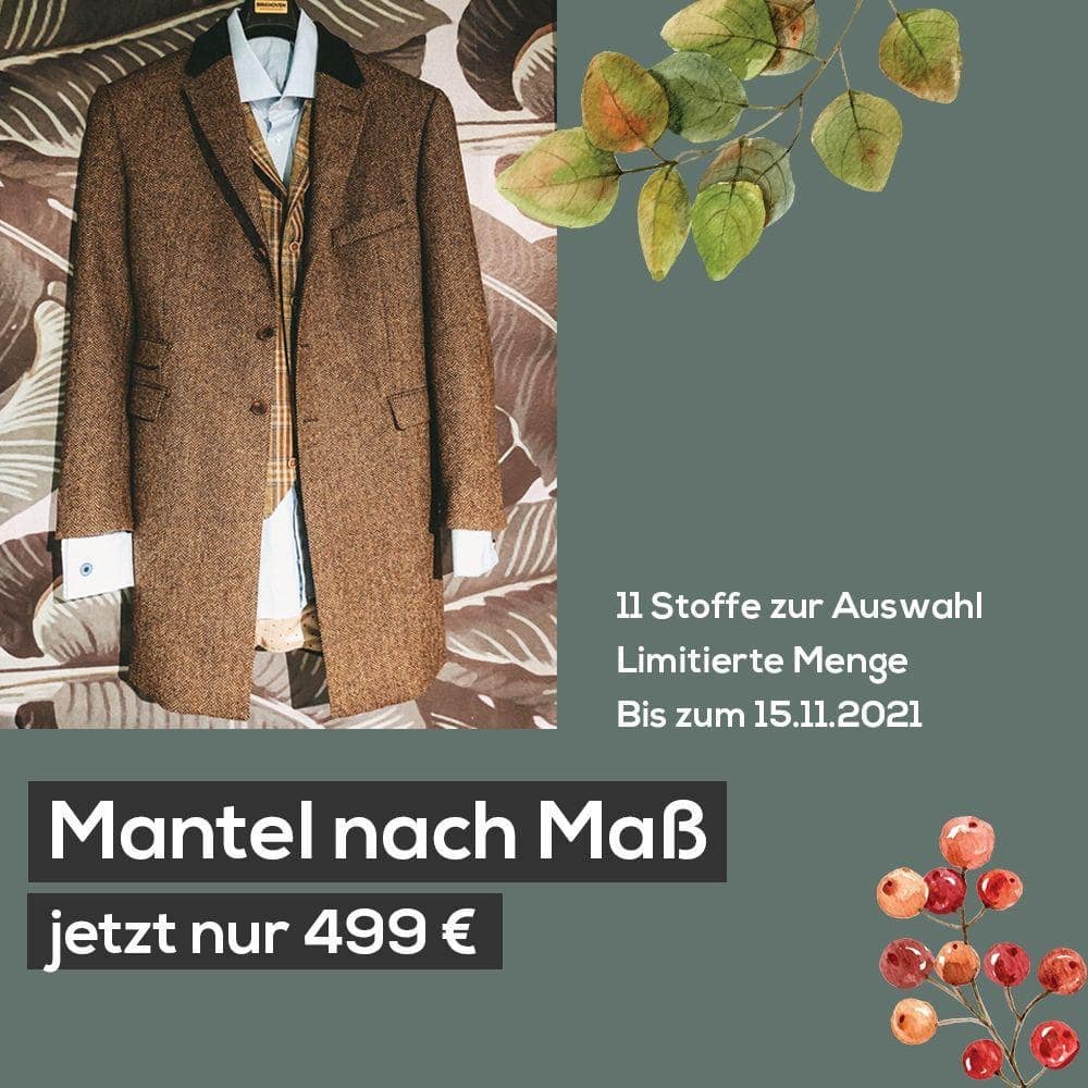 Herbstangebot, Mantel nach Maß