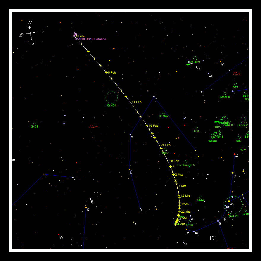 Catalina C/2013 US10  - Aufsuchkarte - MeixnerObservatorium