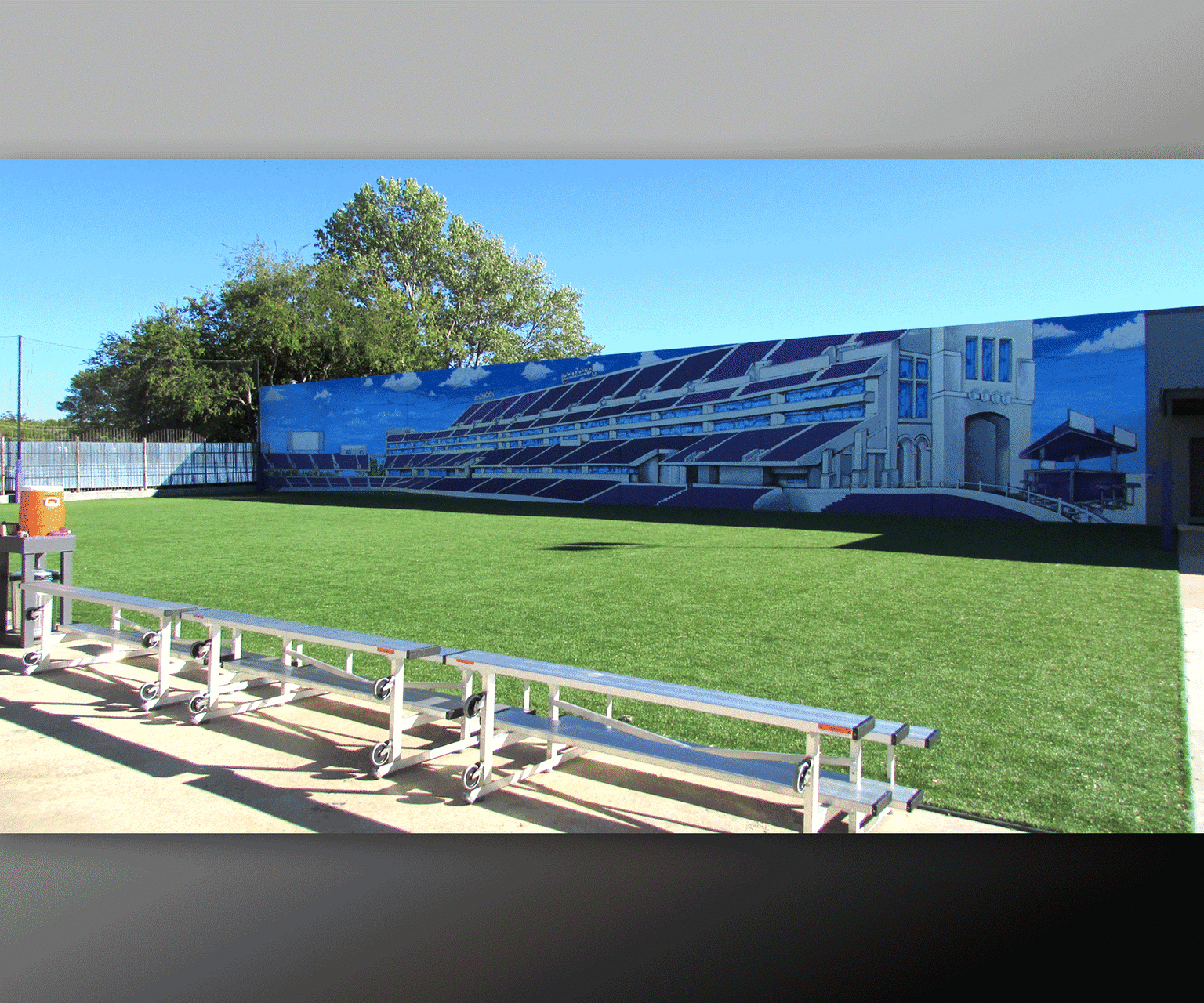  TCU College Football Stadium Mural Fort Worth Texas DFW