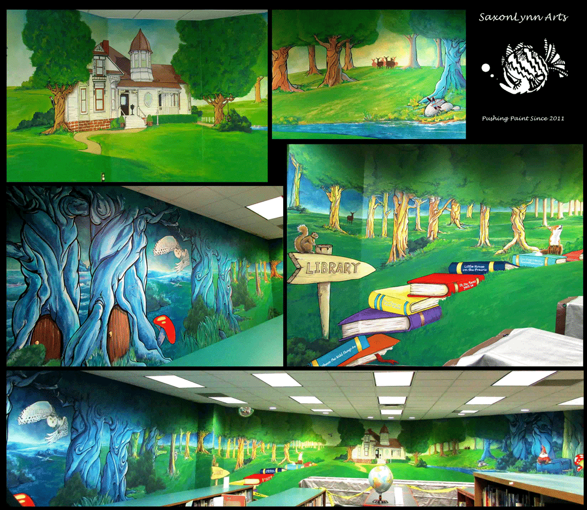 Enchanted Forest Mural for Library Tx