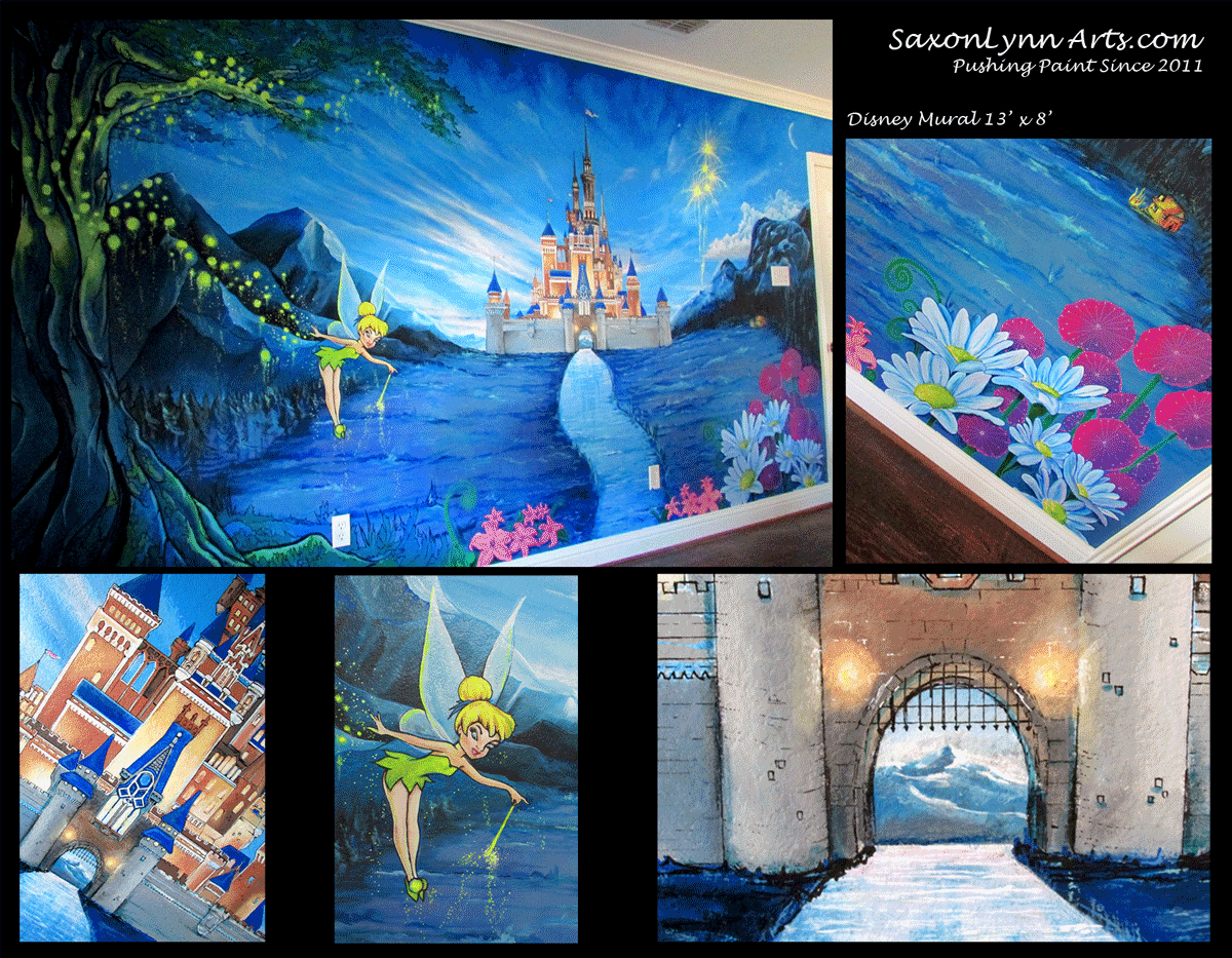 Disney Castle Fine Art Mural