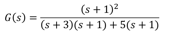 分母分子に(s+3)(s+1)をかけて約分した結果です。