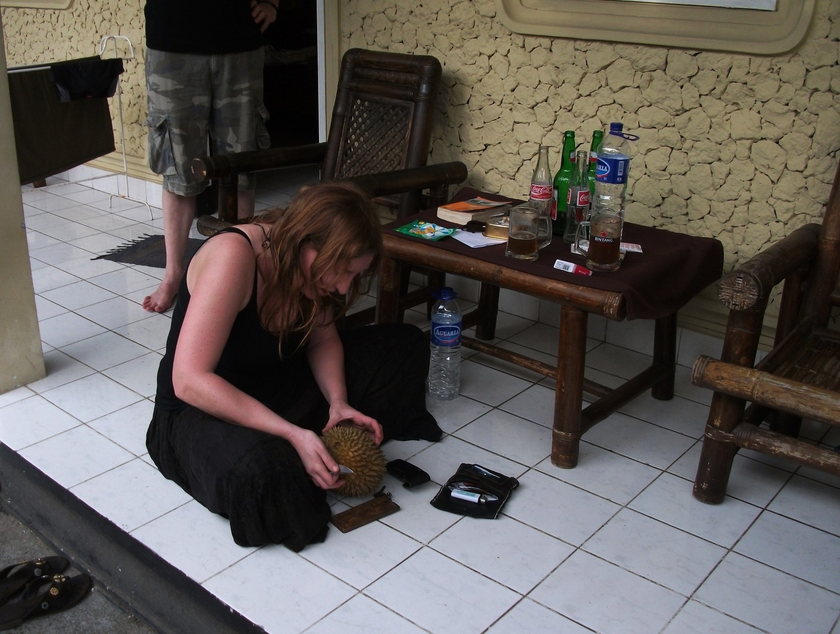 Erst mal schön ne Indonesische Durian reinziehen