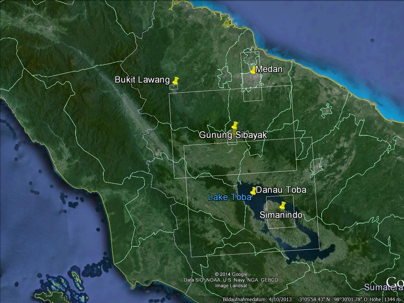 Unsere Reiseziele in Sumatra