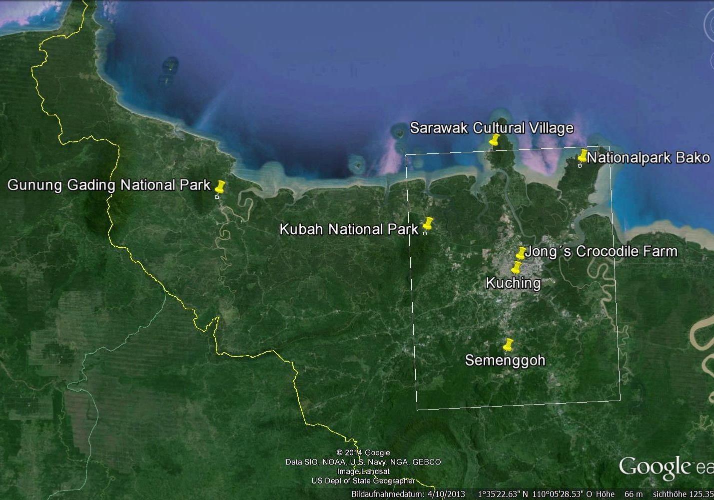 Unsere Reiseziele in Sarawak