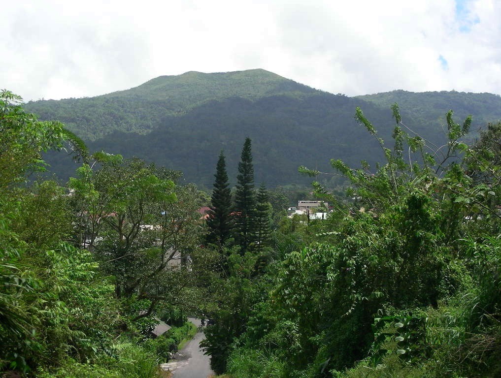 Blick zurück auf Tomohon